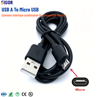 Câble de charge rapide USB-A Micro-USB 2A avec gaine en PVC flexible pour téléphones Android, imprimantes et appareils – Chargement et transfert de données