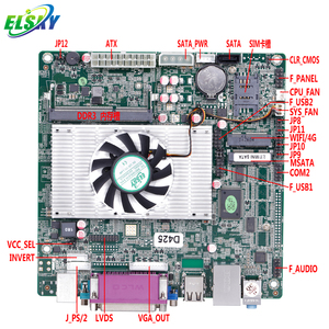 Placa Base Mini-ITX Económica con CPU <span class=keywords><strong>Intel</strong></span> Pine Trail <span class=keywords><strong>ATOM</strong></span> de 2.ª Generación <span class=keywords><strong>D525</strong></span>/D425 de Doble Núcleo a 1.8G, Memoria DDR3 de 4GB, Disco Duro SATA y Ventilador. - Product Image 1