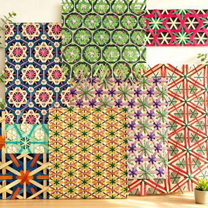 Bamboo Woven Decorative Screens Various Patterns Foldable Hanging Room Divider Home Decoration Chongqing Origin ZB-24929 - Product Image 1