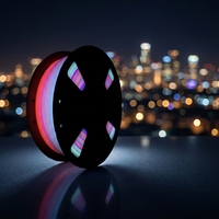 Filamen PLA UV Sting3d Berubah Warna Menyala dalam Gelap 1.75mm/3.0mm/2.85mm 1kg untuk Printer 3D FDM/Pena 3D