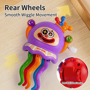 New funky dancing octopus wind-up toy, slides and wiggles, fun quirky twist, kids' gift - Product Image 3