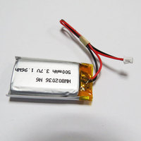 Batterie polymère Li-ion Guangdong HWE 3,7 V 500 mAh 802036 1,85 Wh Lipo Pouch Haute performance Batteries lithium-ion