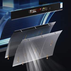 เครื่องดูดควันอัจฉริยะ สแตนเลสสตีล ดูดด้านข้าง มอเตอร์คู่ แรงดูดสูง ควบคุมด้วยระบบสัมผัส แผงกระจกนิรภัย สำหรับใช้ในบ้าน - Product Image 1