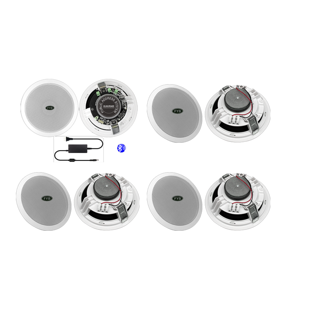 2023 High Quality Good Price Active Smart Ceiling Speaker 4 Channel 4*10W 40W bluetooth Ceiling Speaker Home Wireless Speaker