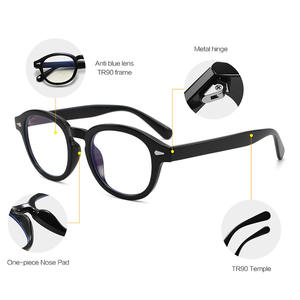 กรอบแว่นตา TR90 ป้องกันแสงสีฟ้า รุ่นใหม่ ทรงวงรี เลนส์ PC แบบเต็มกรอบ สำหรับทุกเพศ รุ่น Wenzhou TR1892 - Product Image 4