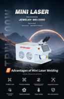 100W 200W 27KG Schmuck Desktop Tragbare Lasers chweiß maschine Gold Silber Metalls ch weißen zu verkaufen