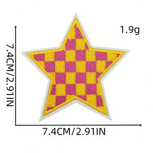 แพทช์ปักลายดาวรูปทรงตาข่ายสีสันใหม่สำหรับเสื้อผ้า ขายส่ง - Product Image 5