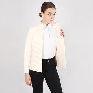 Veste d'équitation personnalisée pour femmes, rembourrage 90% duvet de canard blanc, vestes pour femmes, vêtements d'équitation - Product Image 1
