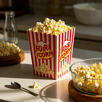 Fournitures de fête de mariage jetables Tables à dessert inspirées du cinéma Boîtes à pop-corn Sac en papier jetable de qualité alimentaire