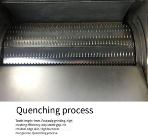 Moulin à farine de manioc en acier inoxydable 800 kg/h avec moteur pour broyeur de fruits et légumes, idéal pour pommes de terre, racines de lotus et patates douces - Product Image 3