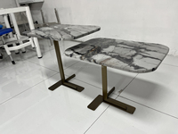 Table basse de style italien moderne de luxe, table basse en marbre sur mesure pour salon éthiopien, vente en gros pour la maison