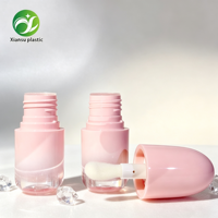 Haute Qualité 5ml Personnalisé rose Brillant À Lèvres Tube Vide Bullet Mini Huile À Lèvres Bouteille En Verre Maquillage Emballage Liquide Rouge À Lèvres Conteneur