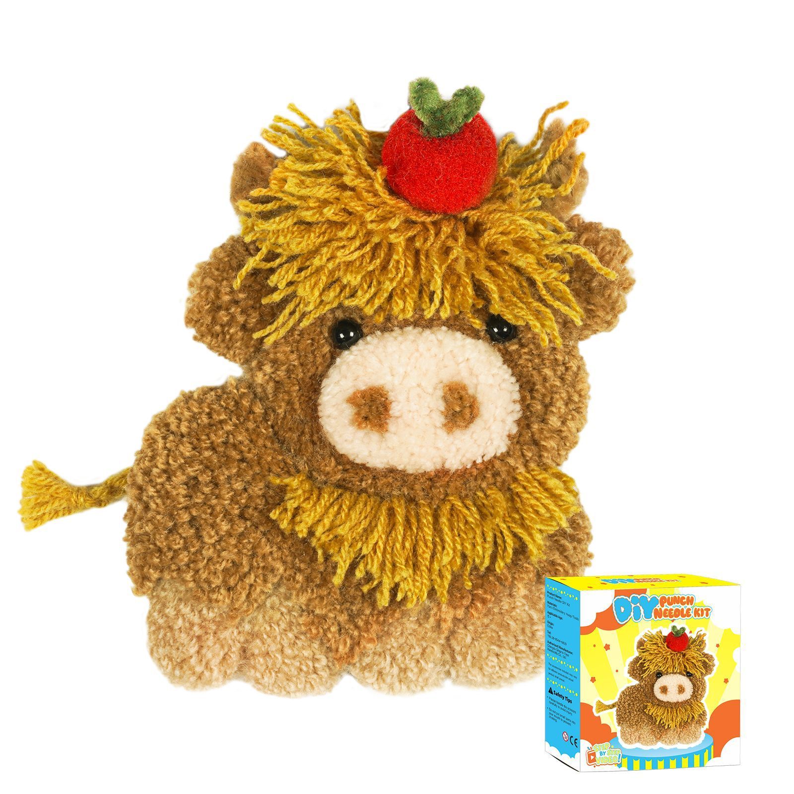 Apple Highland Cow (Yellow Box)