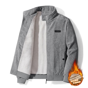 Veste <span class=keywords><strong>d</strong></span>écontractée doublée en polaire pour l'automne et l'<span class=keywords><strong>hiver</strong></span>, nouveau design en velours côtelé, veste épaisse <span class=keywords><strong>d</strong></span>'<span class=keywords><strong>hiver</strong></span> pour <span class=keywords><strong>homme</strong></span>, veste varsity - Product Image 3