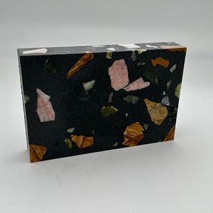 Panneaux élégants en pierre de terrazzo de couleur pour comptoirs, escaliers muraux et extérieurs pour salon et salle à manger Revêtement de sol en coquille à bas prix - Product Image 6