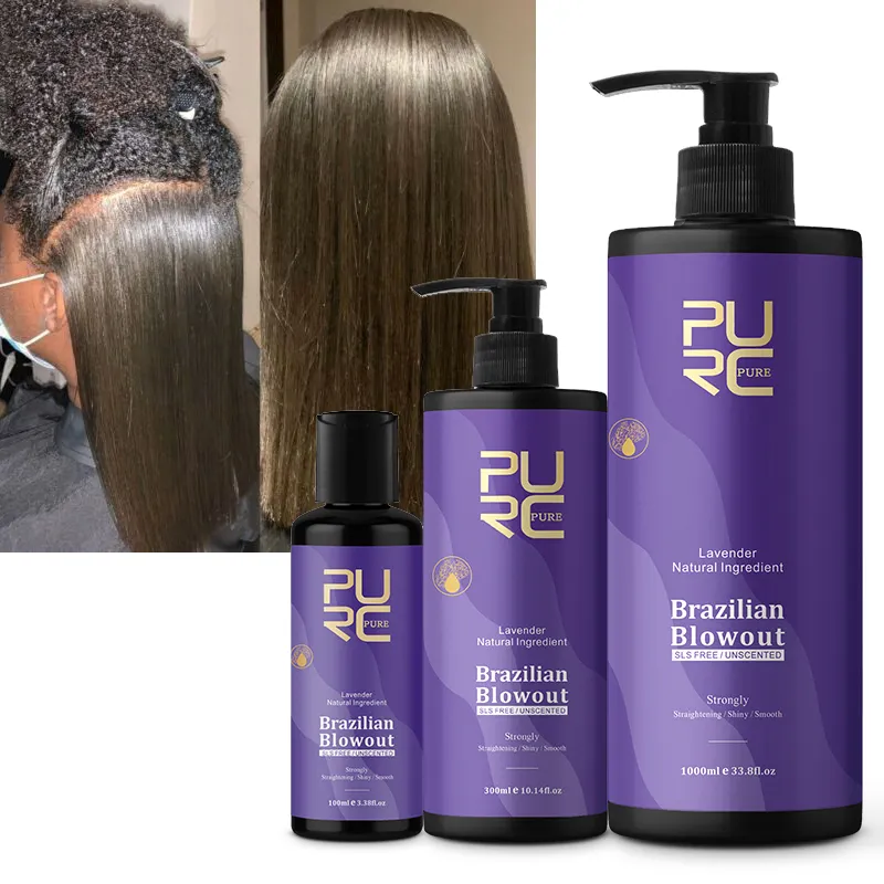 Grosir Brazil Keratin menghaluskan murni Keratin rambut Perawatan Krim pelurus rambut Keratina massal