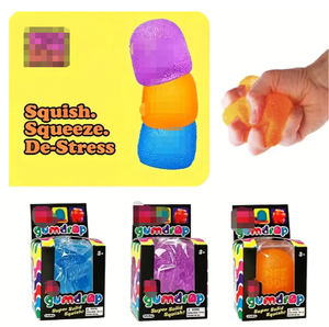   Pelota Antiestrés Gumdrop Super Sólida de Látex TPE/Silicona No Tóxica con Textura Elevada y Rugosa para Aliviar el Estrés y Calmar el Estado de Ánimo - Product Image 1