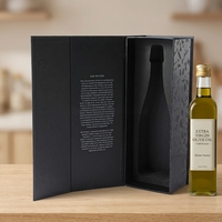 Boîte d'emballage en verre pour huile d'olive de luxe, avec insert en mousse personnalisé, boîte cadeau haut de gamme pour l'emballage et la remise en cadeau de bouteilles d'huile d'olive
