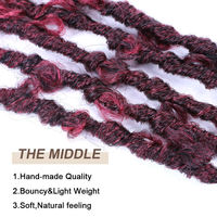 Vente en Gros 14 Pouces Cheveux Torsadés au Crochet Mèches Synthétiques Douces pour Tresses Africaines Butterfly Locs au Crochet pour Femmes