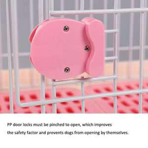 Cage pliable et respirante pour <span class=keywords><strong>chien</strong></span>, cadre en acier inoxydable, verrouillage PP 360° °   Plateau amovible pour chiens de petite et moyenne taille ≤25lb, intérieur/extérieur - Product Image 4