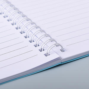 Cahier à spirale en métal blanc de haute qualité personnalisé 2026 pages à couverture rigide couleur promotionnelle 400 avec pages personnalisées - Product Image 5