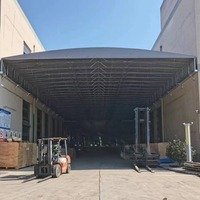 Tente de sport professionnelle, robuste, électrique, coulissante, rétractable, en PVC, imperméable, ignifuge, résistante aux UV, pour l'extérieur, l'intérieur et les expositions