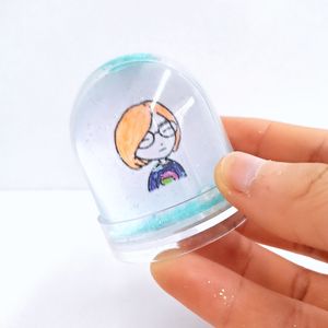 Fai da te neve globo cupola cornice di plastica artigianato per la decorazione regali Souvenir - Product Image 5