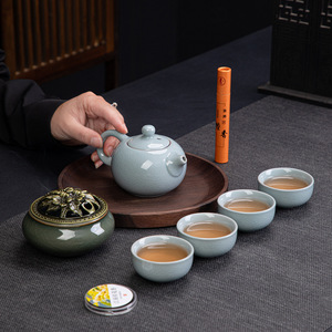 Palace Museum Cultural Creative <b>Tea</b> <b>Set</b> Ceramic Teapot With Cups Gift Box For Business Gifts And Elders - Product Image 4