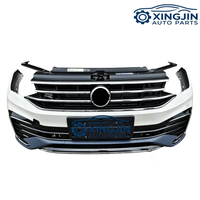 Para Volkswagen Tiguan R-Line, viene con parachoques completo con rejilla, faros LED, ventiladores, radiador, componentes delanteros, kit de carrocería