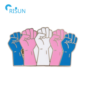 Nắm Tay Trái Tim chuyển giới quyền bình đẳng phong trào LGBT tiến bộ niềm tự hào Trans cờ ve áo Pin huy hiệu Trâm tùy chỉnh Trans men Pin - Product Image 3