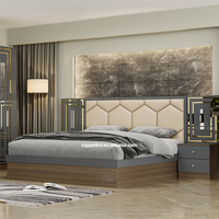 Ensembles de Chambre à Coucher Lit King Size Meubles en Bois Cadre MDF Complet Modernes Simples