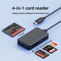 Nuevo multifuncional USB 3,0 tipo C 4 en 1 SD TF CF MS adaptador de tarjeta Flash compacta para PC portátil lector de tarjetas inteligentes de memoria de 5Gbps