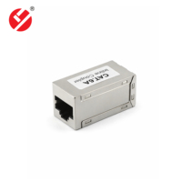 Coupleur en ligne blindé en métal Premier Cable LY-SB42-S6A CAT6A, connecteur Ethernet RJ45 Keystone Jack, cuivre plaqué or