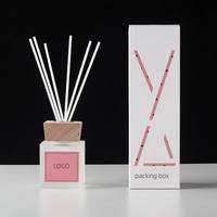 Bouteille diffuseur en verre givré mat de 50 ml pour huiles essentielles et parfums