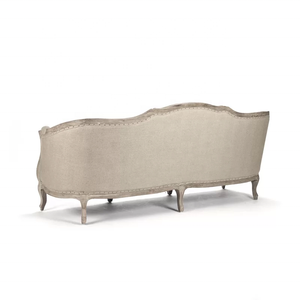 Ensemble de canapé moderne en lin avec accoudoirs en bois évasé pour salon, chambres, école et parc, meubles de maison capitonnés - Product Image 6