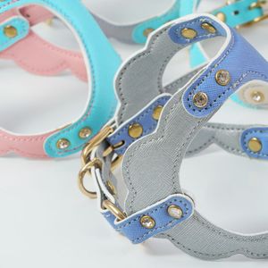 Heavy Duty Scratch Resistant Vegan Leather Dog <b>Harness</b> Padded Pet Walking <b>Harness</b> For Medium Large Dogs With Full Inner Sponge - Product Image 3