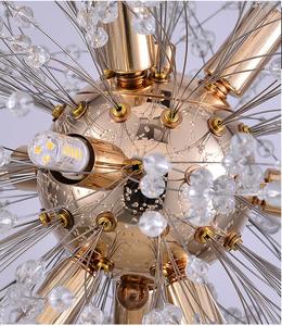 Lustre Decorativo Moderno de Cristal em Forma de Dente-de-Leão para Feriados, Luminária de Luxo com Luz LED - Product Image 5