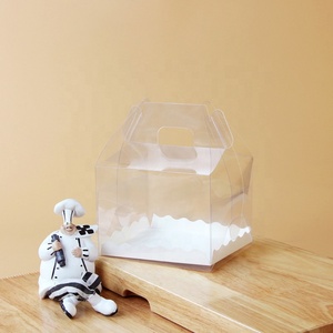 Boîte à gâteau transparente de 6 pouces, portable, de haute qualité, luxueuse, pour mariage, anniversaire, fête, respectueuse de l'environnement, recyclable, en PET - Product Image 5