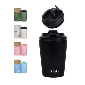 Tasse à café isotherme en acier inoxydable 12 oz très vendue, portable pour voiture, 8 oz, fournitures promotionnelles pour fêtes avec logo personnalisé - Product Image 1