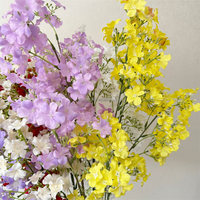E-704 Branche de Gypsophile Artificielle Faite à la Main, Longue Tige, Fleur Artificielle Souffle de Bébé pour la Fête des Mères