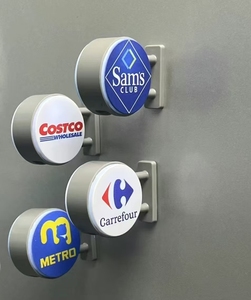 Nuevo Adhesivo Magnético Creativo para Refrigerador con LED, 4x4cm, Ecológico, Impresión UV, Logotipo OEM Personalizado para Publicidad y Promoción Empresarial - Product Image 3