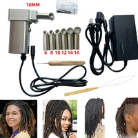 Machine à Dreadlocks Électrique Portative, Tresseuse Bricolage pour Extensions, avec 20 Crochets
