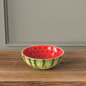 Ciotola per Animali Domestici in Gres Ecologico con Motivo a Anguria, Base Pesante Personalizzata per Stabilità e Alimentazione Lenta, Premium per Esterni e Interni - Product Image 6