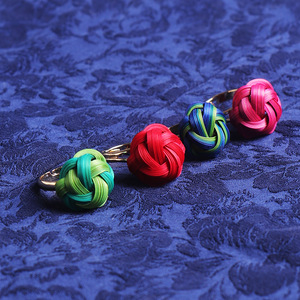 Handmade Bamboo Weaving <b>Ring</b> Unisex Fashion Jewelry Gift Occasion <b>Craft</b> <b>Ring</b> Green Blue Color - Product Image 3