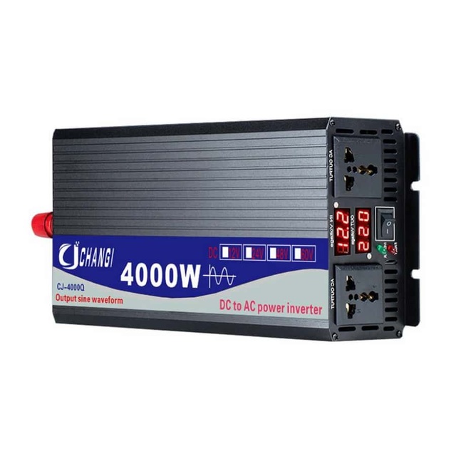 Pure sine wave inverter real rated power 1500W 2000W 2500W Universal Sockets DC 12/24/48/60/72V to AC 110V solar car inverter