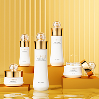 Emballage de soins de la peau en verre dégradé personnalisé unique Lotion hydratante 3040 100 120 ml Conteneur bouteille et pot avec bouchon de luxe