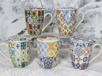 Fabricants Tasse d'infuseur à thé en céramique marocaine de style national bohème personnalisé tasse souvenir