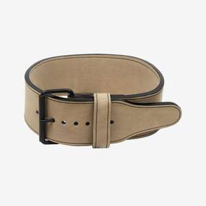 Cinturón de Powerlifting Unisex de Alta Calidad, Logotipo Personalizado, Cuero Vacuno Negro, Estilo Antideslizante de Una Sola Hebilla para Levantamiento de Pesas - Product Image 3