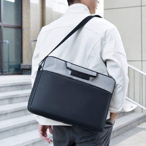 Oxford Cloth Waterproof Backpack Sling Fashion Physiological Curve Back Zipper Closure Color-Block Design Bags <b>Laptop</b> - Product Image 4