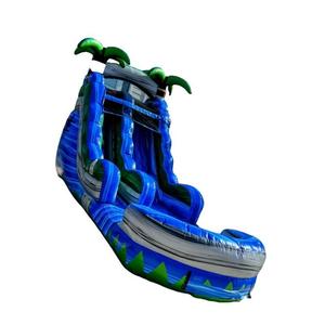 상업용 PVC 16ft 더블/싱글 레인 성인 팽창 식 슬라이드 수영장과 풍선 슬라이드 - Product Image 4
